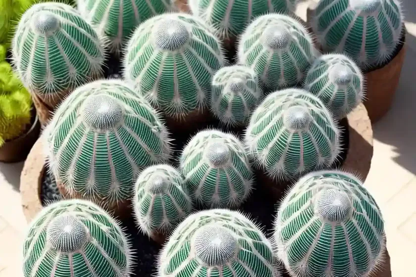 Silver arrows cactus (mammillaria karwinskiana subs. nejapensis) — photo 2