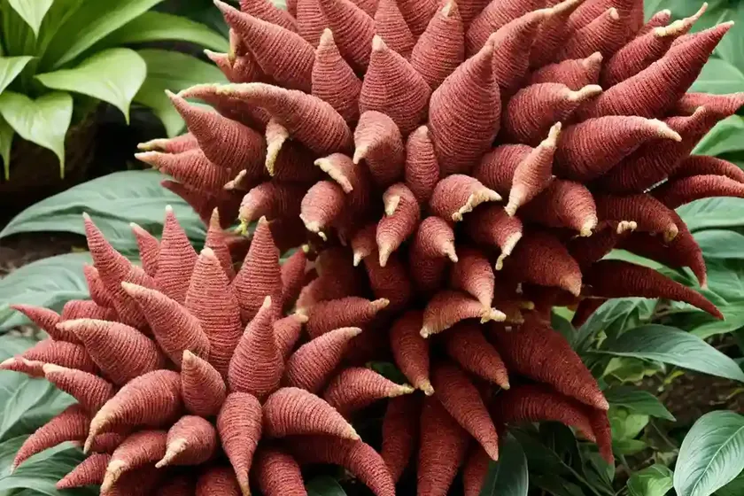 Silver cock’s comb (celosia argentea)