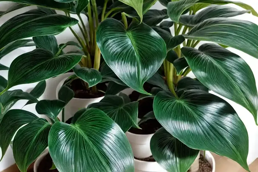Silver leaf philodendron (philodendron sodiroi) — photo 3