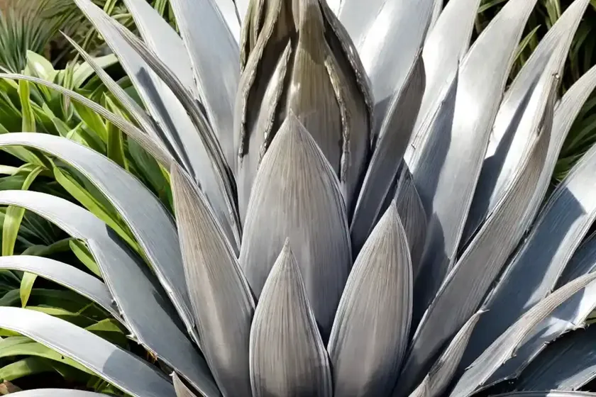 Silvery agave (agave ‘silver sword’) — photo 3