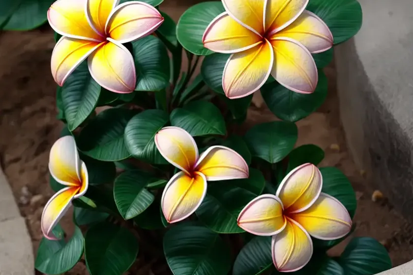 Singapore graveyard flower (plumeria obtusa) — photo 2