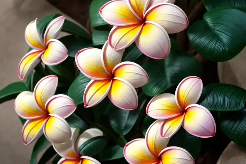 Singapore graveyard flower (plumeria obtusa) — photo 2