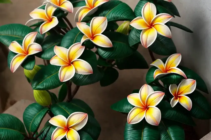 Singapore graveyard flower (plumeria obtusa) — photo 3