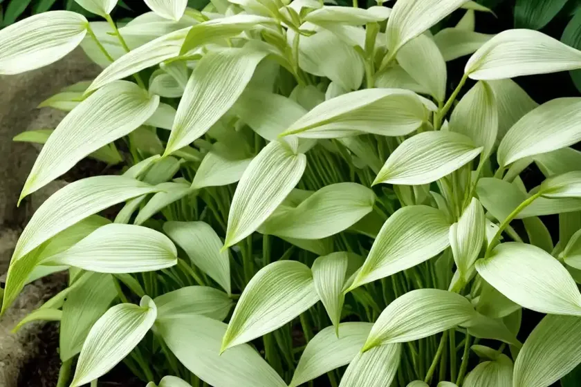 Slender stalk solomon’s seal (polygonatum filipes)