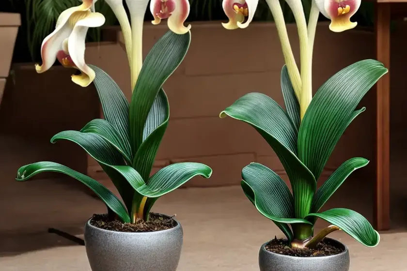 Slipper orchid (paphiopedilum)