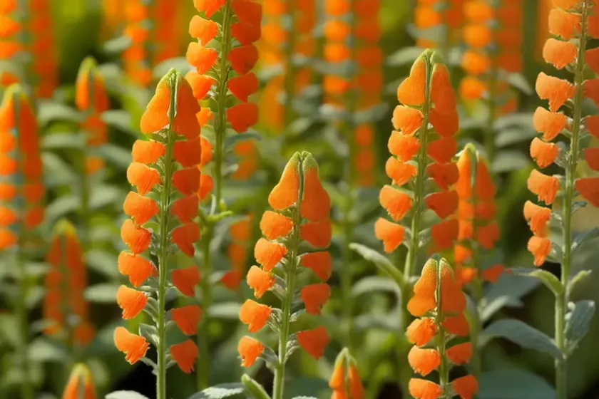 Snapdragon (antirrhinum majus snaptastic orange flame)