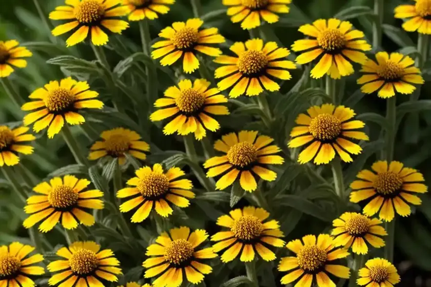 Sneezeweed (Helenium ‘Goldlackzwerg’ GILDED DWARF) — photo 2