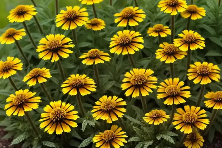 Sneezeweed (Helenium ‘Goldlackzwerg’ GILDED DWARF) — photo 3