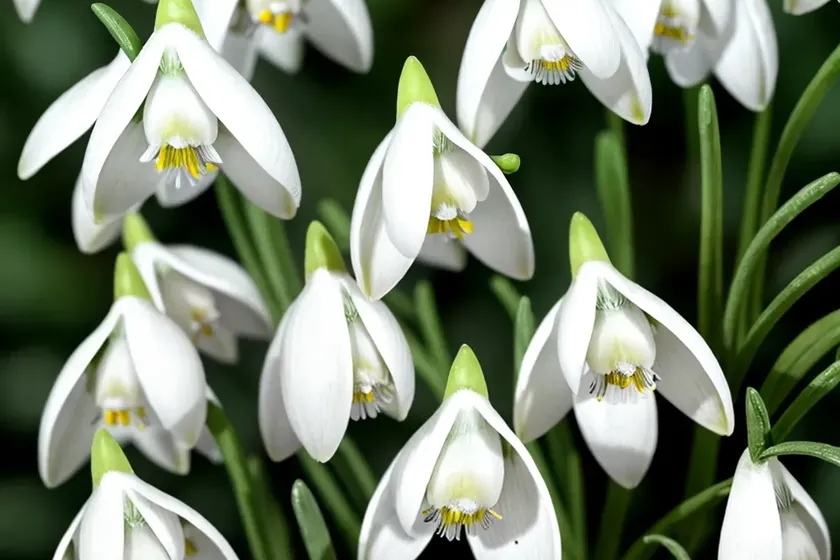 Snowdrop (galanthus nivalis ‘viridi-apice’) — photo 2