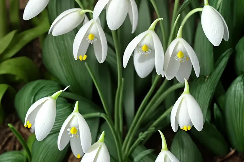 Snowdrop (galanthus nivalis ‘viridi-apice’)