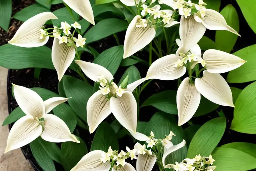 Solomon’s seal (polygonatum odoratum var. pluriflorum ‘variegatum’)