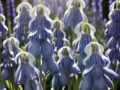 Spanish Bluebell (Hyacinthoides Hispanica ‘White City’)
