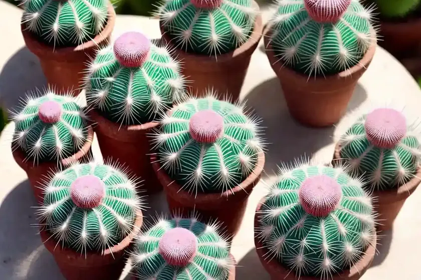 Spiny pincushion cactus (mammillaria spinosissima) — photo 3