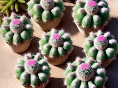 Spiny Pincushion Cactus (Mammillaria Spinosissima)