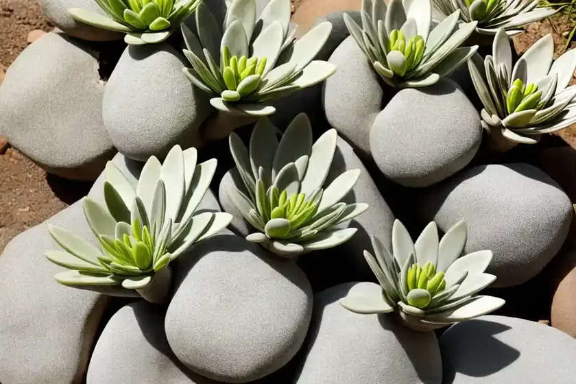 Split rock plant (pleiospilos nelii) — photo 2