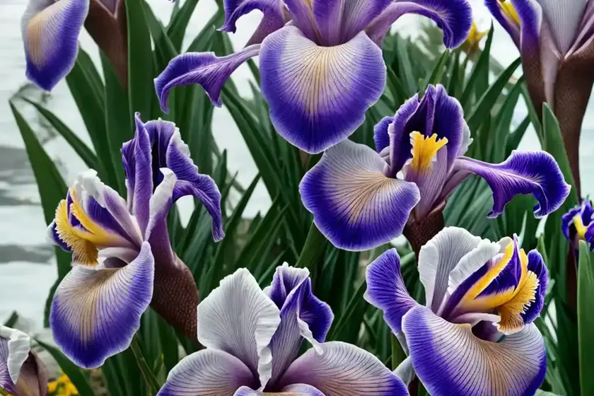 Standard dwarf bearded iris (iris ‘wavelength’) — photo 2