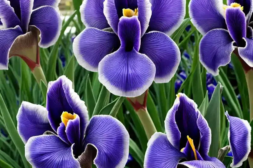 Standard dwarf bearded iris (iris ‘wavelength’) — photo 3
