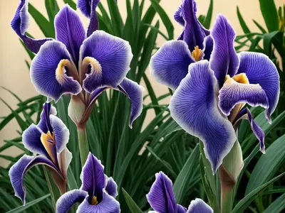 Standard Dwarf Bearded Iris (Iris ‘Wavelength’)