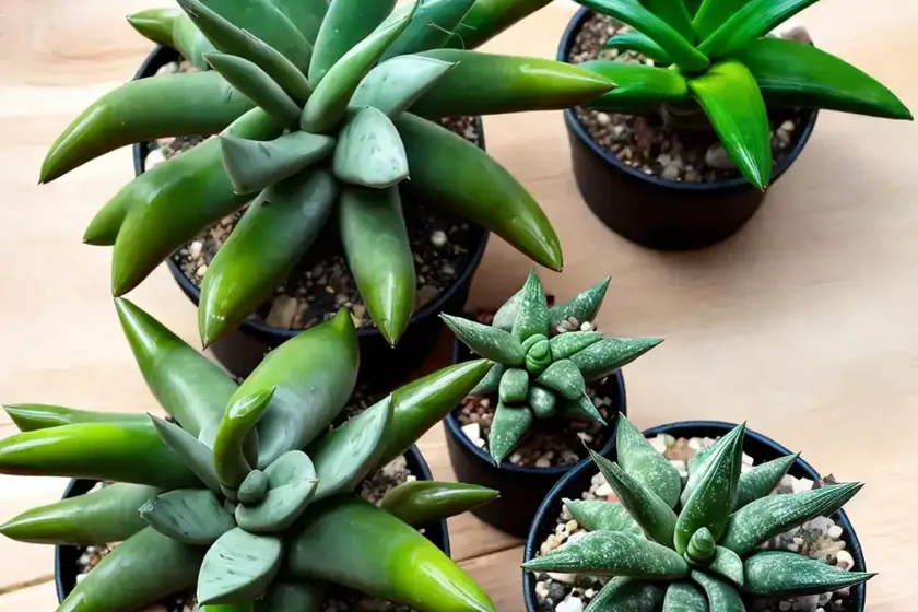 Star cactus (haworthia retusa) — photo 3
