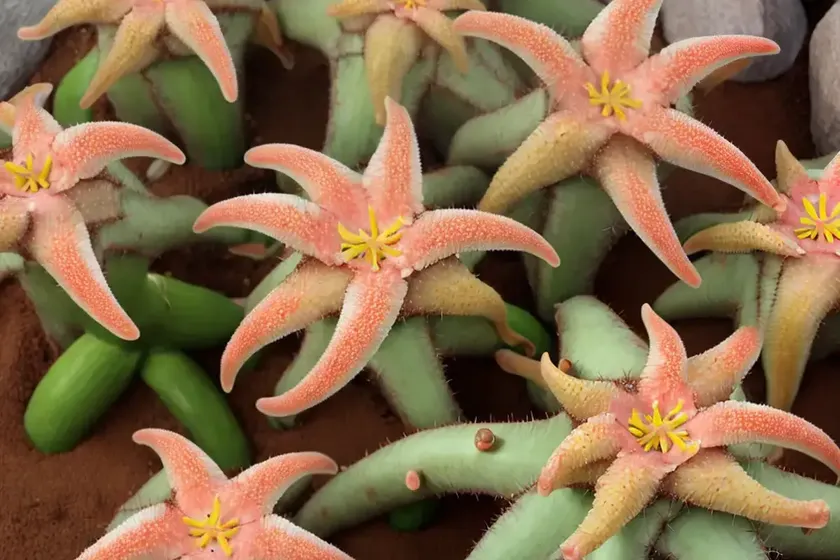 Starfish cacti (stapelia grandiflora) — photo 2