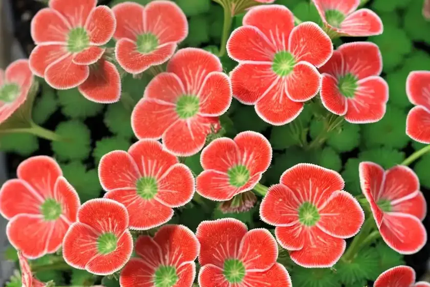 Strawberry geranium (saxifraga stolonifera ‘variegata’) — photo 2