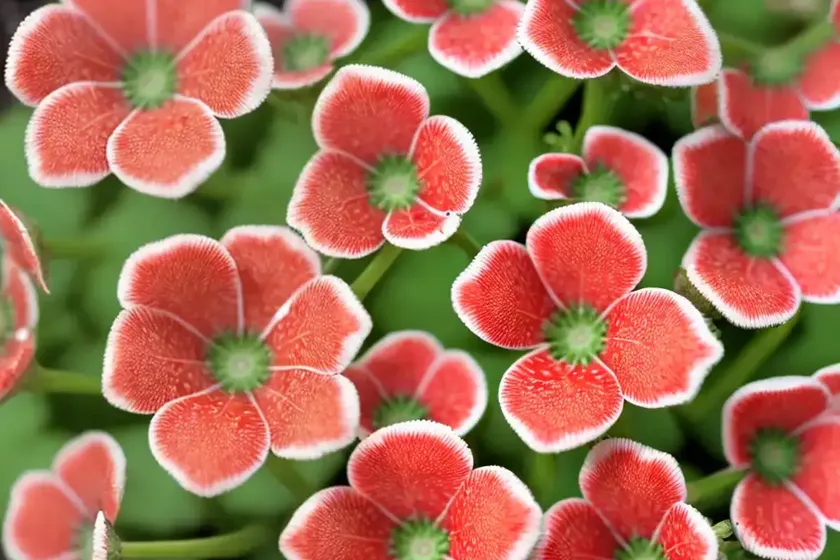 Strawberry geranium (saxifraga stolonifera ‘variegata’)