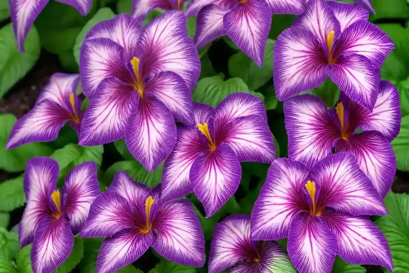 Streptocarpus ‘harlequin lace’ (cape primrose) — photo 2
