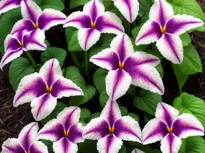 Streptocarpus ‘Harlequin Lace’ (Cape Primrose)