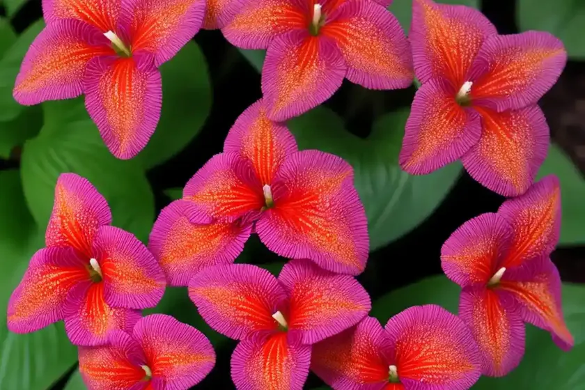 Streptocarpus ‘polka-dot red’ (cape primrose) — photo 2