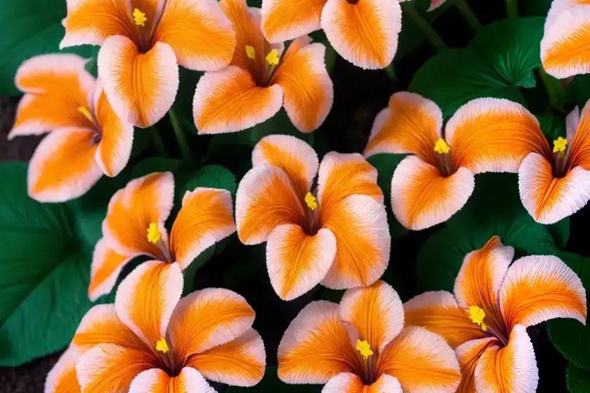 Streptocarpus ‘salmon sunset’ (cape primrose) — photo 3
