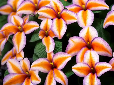 Streptocarpus ‘Salmon Sunset’ (Cape Primrose)