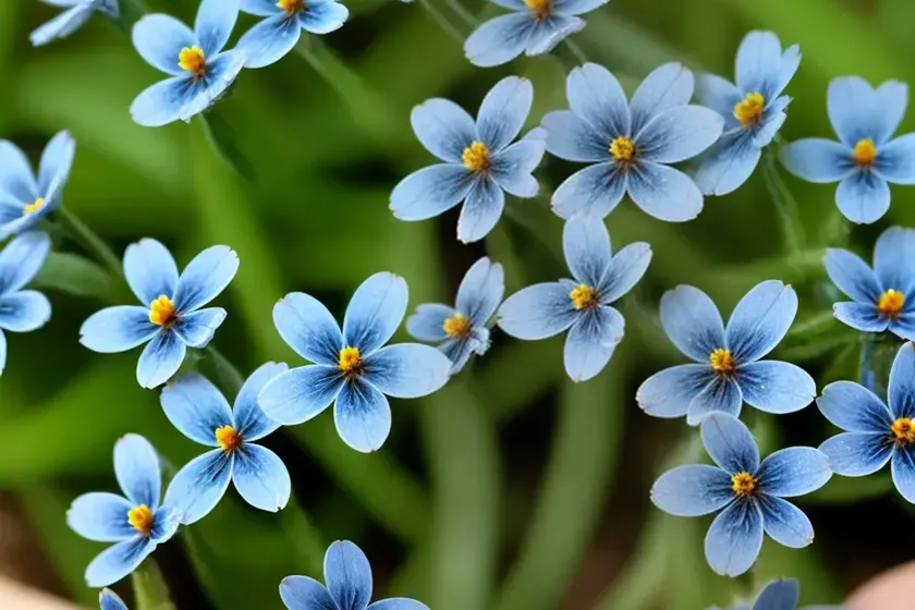 Strict Forget-Me-Not, Blue Scorpion Grass. (Myosotis Stricta) — photo 2