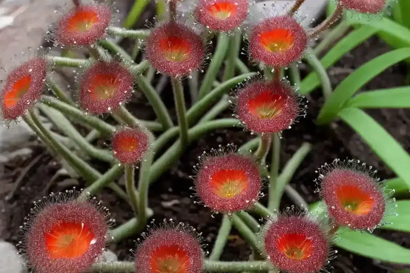 Sundew Plant Drosera Rotundifolia (Drosera Rotundifolia )