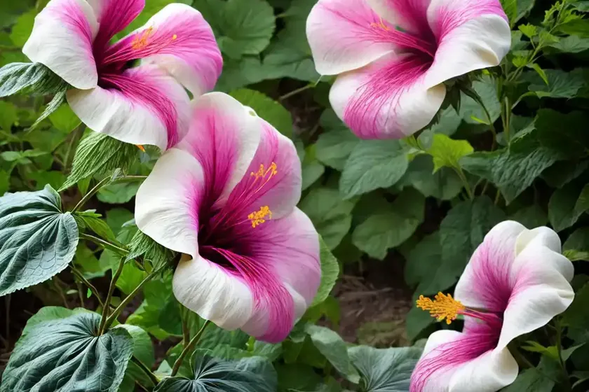 Swamp rose mallow (hibiscus palustris) — photo 3