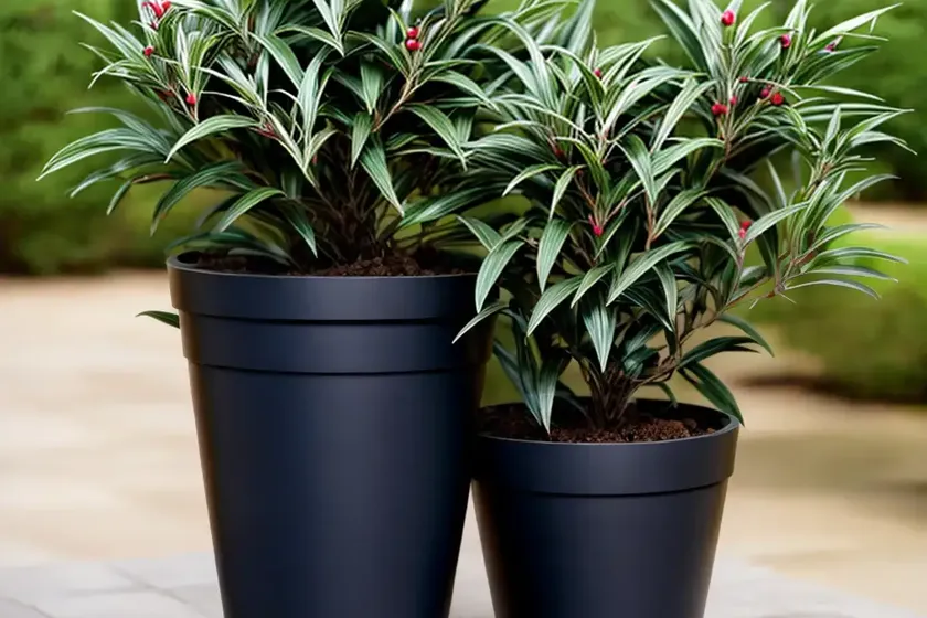 Sweet box (sarcococca hookeriana) — photo 2