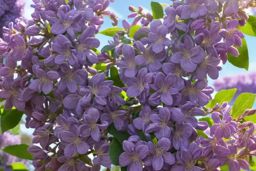 Syringa x hyacinthiflora ‘asessippi’ (early flowering lilac) — photo 2