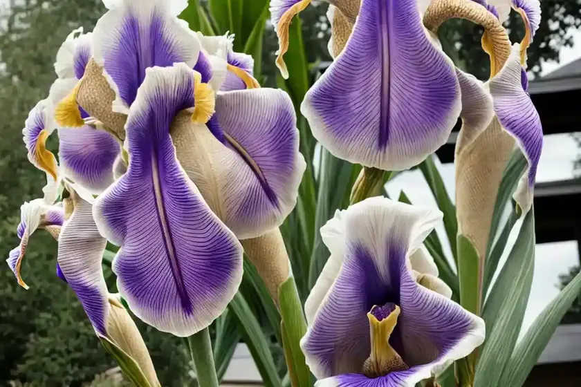 Tall bearded iris (iris ‘champagne elegance’) — photo 2