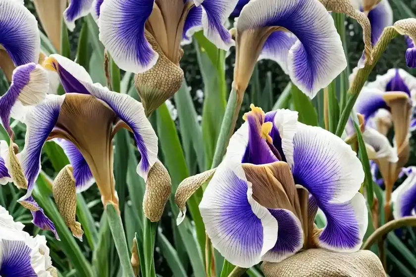 Tall bearded iris (iris ‘champagne elegance’) — photo 3