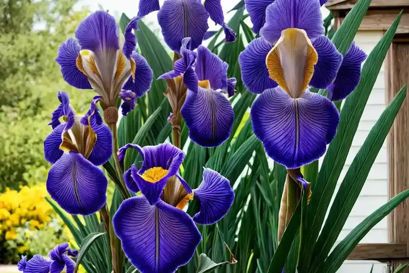 Tall bearded iris (iris ‘immortality’) — photo 2