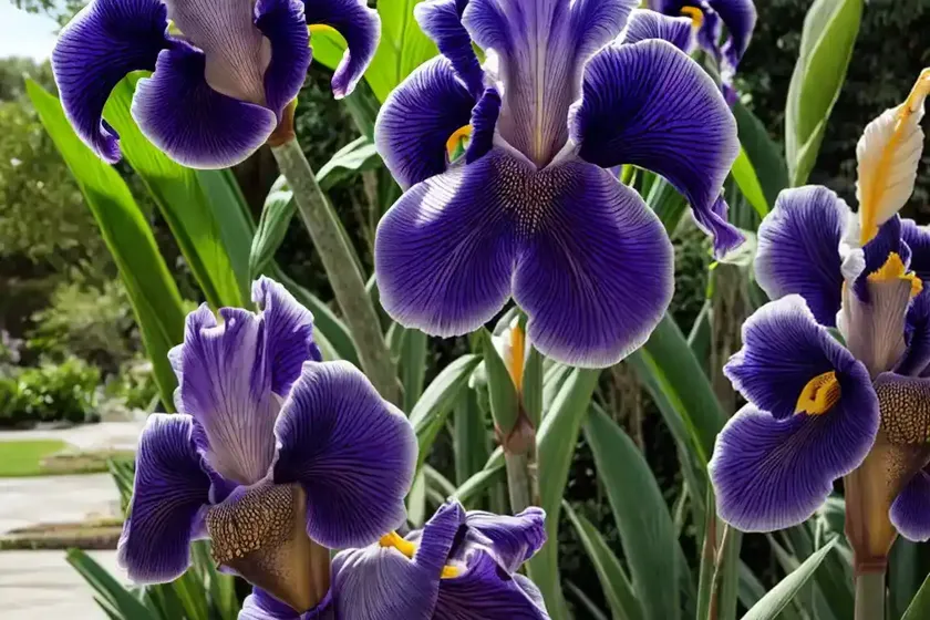 Tall bearded iris (iris ‘immortality’) — photo 3