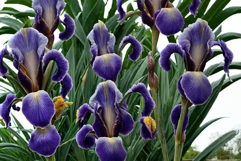 Tall bearded iris (iris ‘whispering spirits’) — photo 2