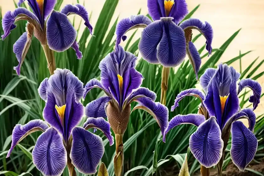 Tall bearded iris (iris ‘wild west wind’) — photo 2