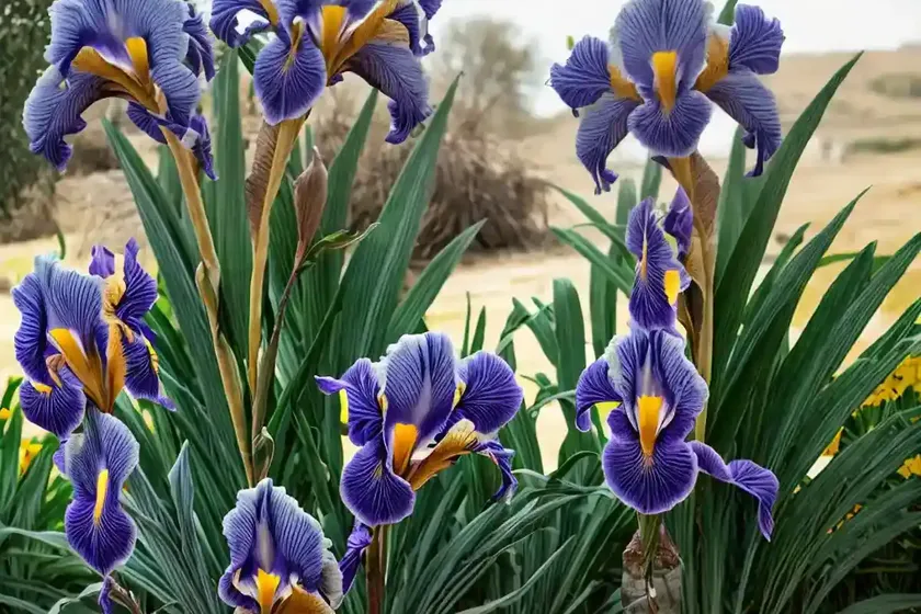 Tall bearded iris (iris ‘wild west wind’) — photo 3