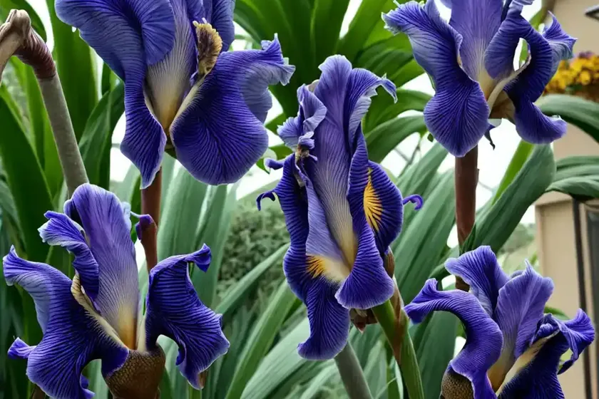Tall bearded reblooming iris (iris ‘blatant’) — photo 2