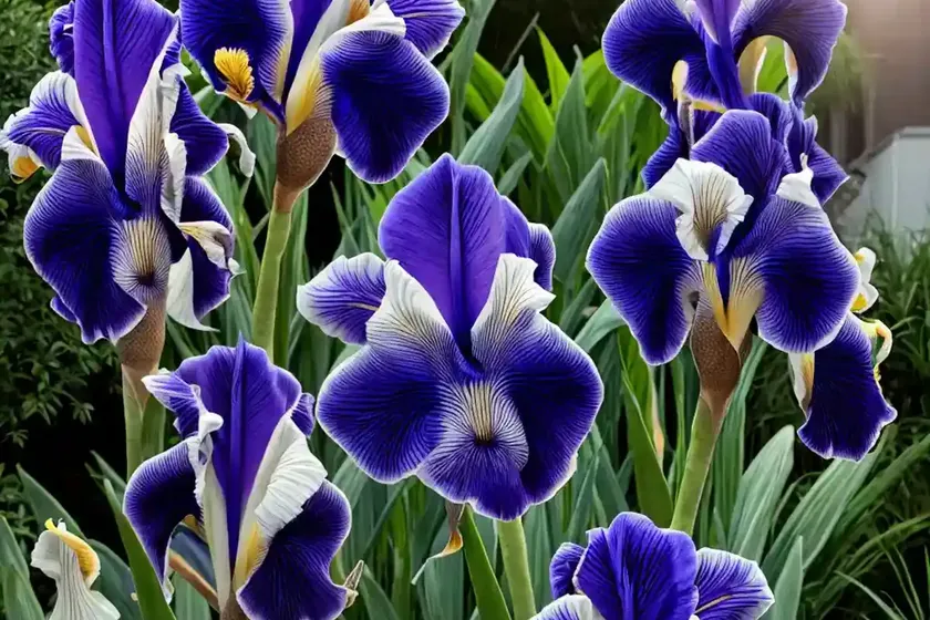 Tall bearded reblooming iris (iris ‘blatant’) — photo 3