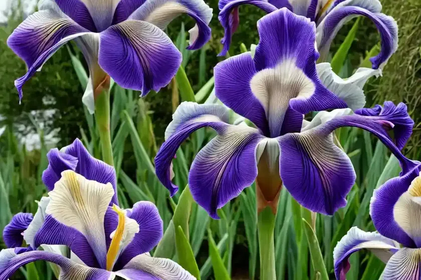 Tall bearded reblooming iris (iris ‘garden grace’) — photo 2
