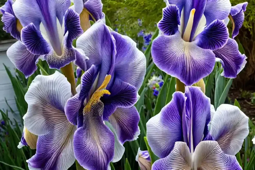 Tall bearded reblooming iris (iris ‘garden grace’) — photo 3