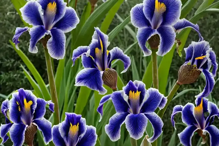Tall bearded reblooming iris (iris ‘winesap’) — photo 2