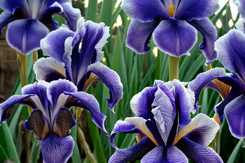 Tall bearded reblooming iris (iris ‘winterland’) — photo 2