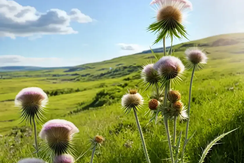Tall thistle (cirsium altissimum) — photo 3